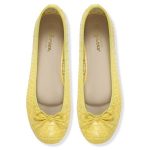 נעלי בלרינה / נעלי בובה קרוקו צהובות - Banana