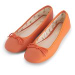 נעלי בלרינה כתומות נעלי בובה - Orange Raisin