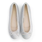 נעלי בלרינה נעלי בובה כסופות מנצנצות- Silver Daisy