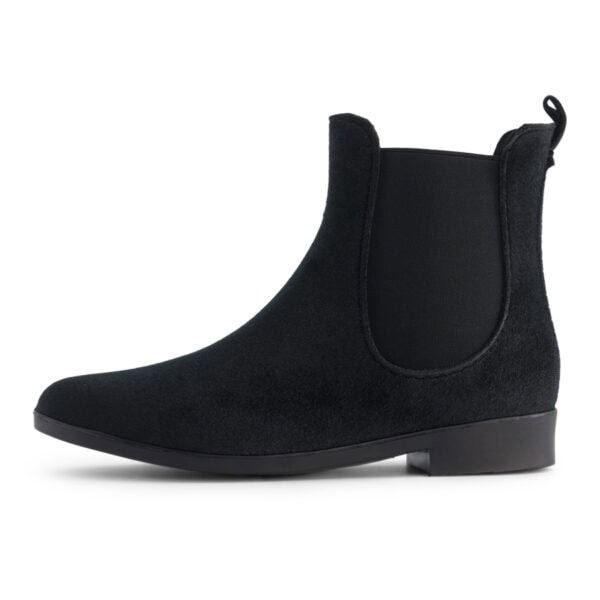 מגפי גומי שחורות מצופות קטיפה – Black Olive